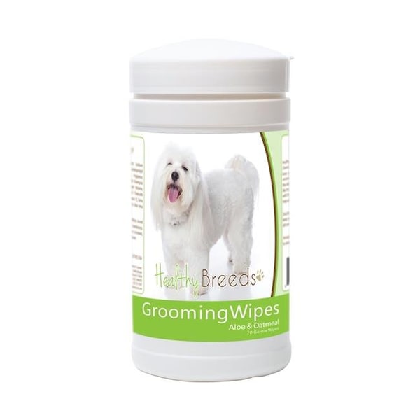 Healthy Breeds 840235176640 Coton de Tulear Grooming Wipes - 70 Count 840235176640 - main